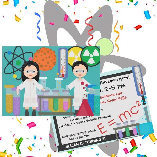 Little Mad Scientists - Einladung zum Geburtstag (Von Creator hochgeladen)