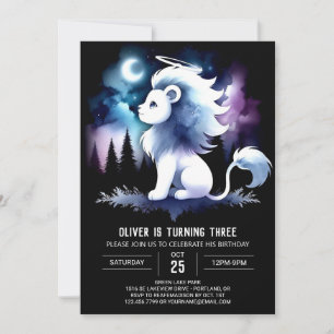 Little Magical Lion Birthday Einladung