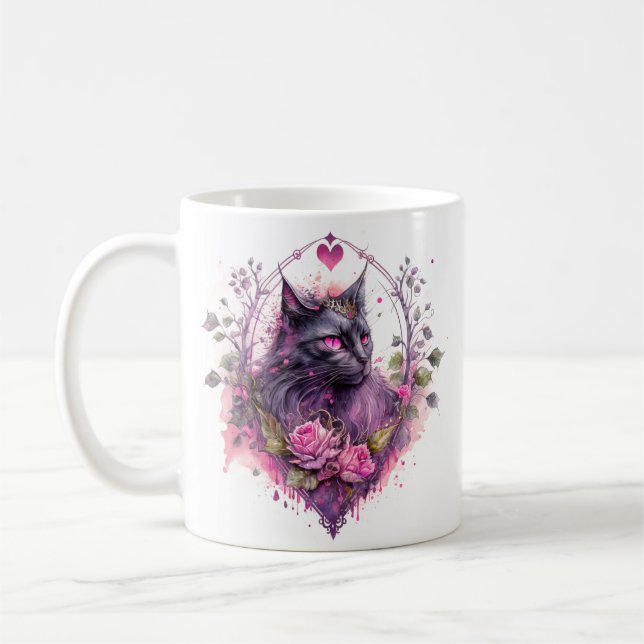 Little Majestic Kitty Cat Witz Kaffeetasse (Links)