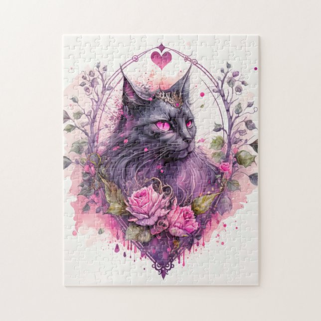 Little Majestic Kitty Cat Witz Puzzle (Vertikal)