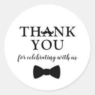 Little Man Aufkleber, Baby-Dusche Runder Aufkleber