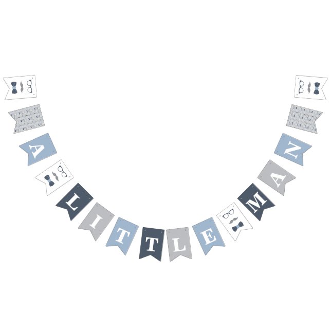 Little Man Baby Shower Banner (Alle)