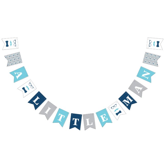 Little Man Baby Shower Banner, Bow Krawatte Banner (Alle)