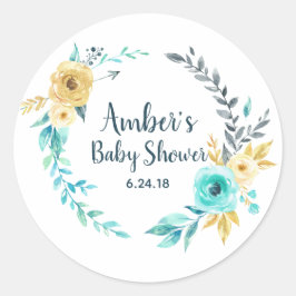 Little Man Baby Showkanne Gefallen Tag Sticker