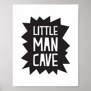 Little Man Cave Poster Print