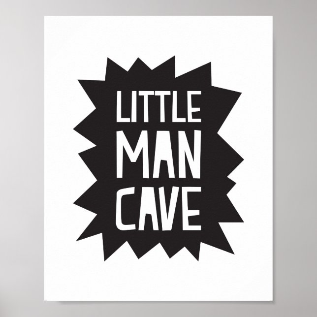 Little Man Cave Poster Print (Vorne)