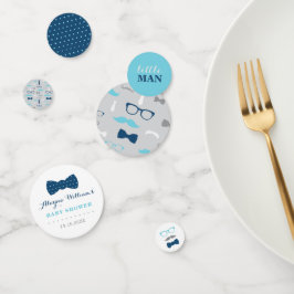 Little Man Confetti, Navy Blue, Baby Blue Confetti Konfetti