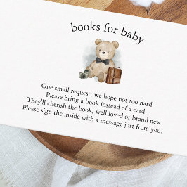 Little Man ist auf Way Baby Shower Books für Baby Begleitkarte