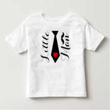 Little Man Krawatte and Heart Long Sleeve T - Shir