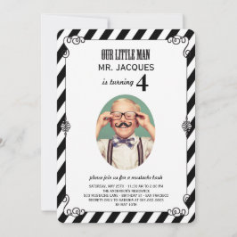 Little Man Mustache Bash Boy Geburtstagsparty Einl Einladung