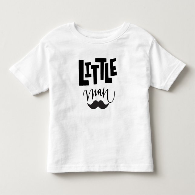 Little Man Mustache Kleinkind T-shirt (Vorderseite)