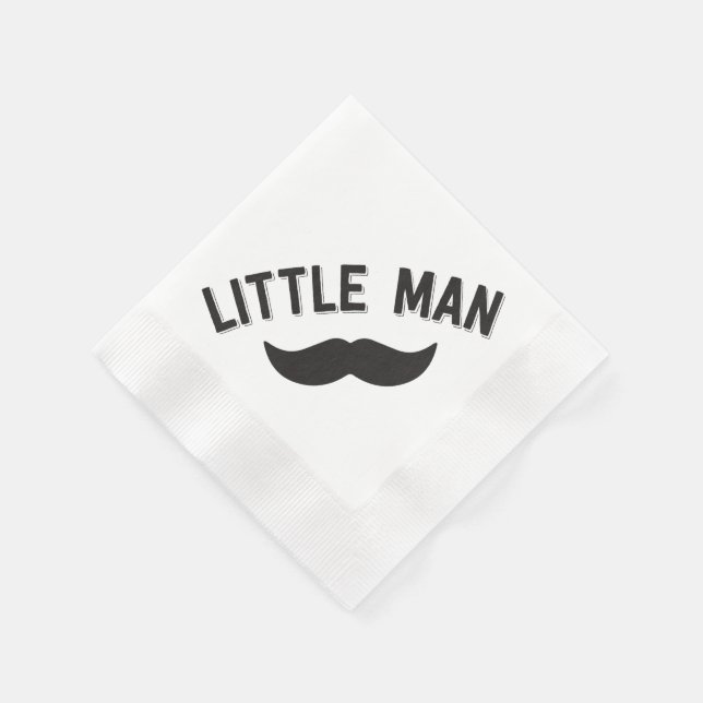 Little Man Mustache Party Napkins Serviette (Ecke)