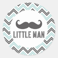 Little Man Mustache Sticker