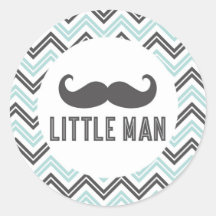 Little Man Mustache Sticker