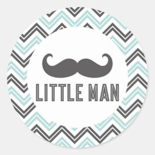 Little Man Mustache Sticker