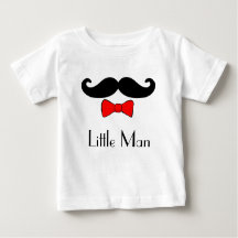 Little Man Mustache und Red Bowtie