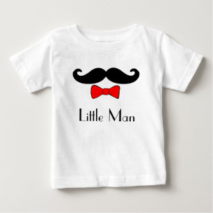 Little Man Mustache und Red Bowtie Baby T-shirt