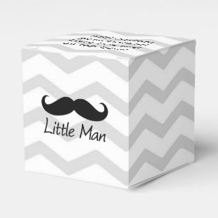 Little Man Mustache Zickzack Niedliche Jungs Geschenkschachtel