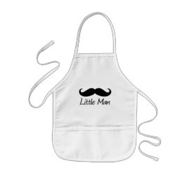 Little Man Mustache Zickzack Niedliche Jungs Kinderschürze
