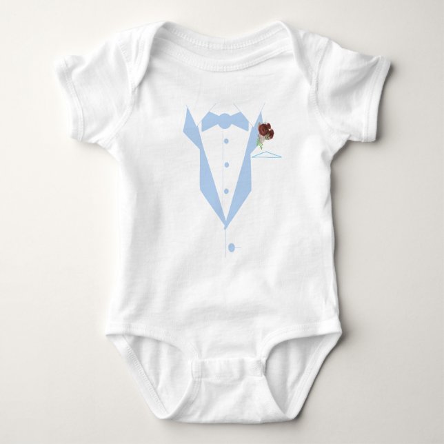 Little Man Tuxedo Baby Strampler (Vorderseite)