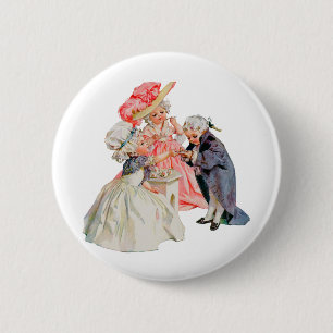 Little Martha Washingtons Tea-Party Button