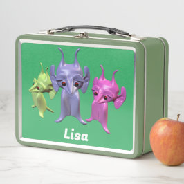 Little Martians personalisiert Metal Lunch Box