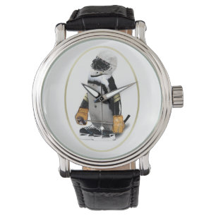 Little Mascot Hockey Player Penguin Armbanduhr