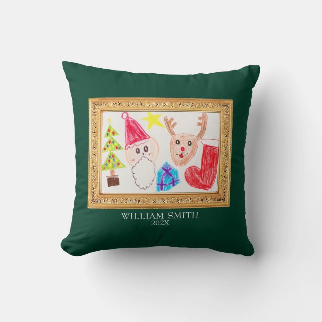 Little Masterpiece Ornament Throw Pillow Kissen (Vorderseite)
