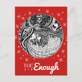 Little Match Girl Angel Red Postcard Postkarte