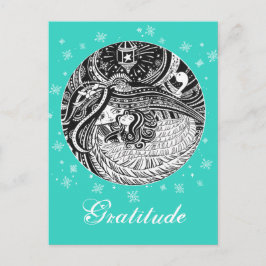 Little Match Girl | Aqua Postcard Postkarte