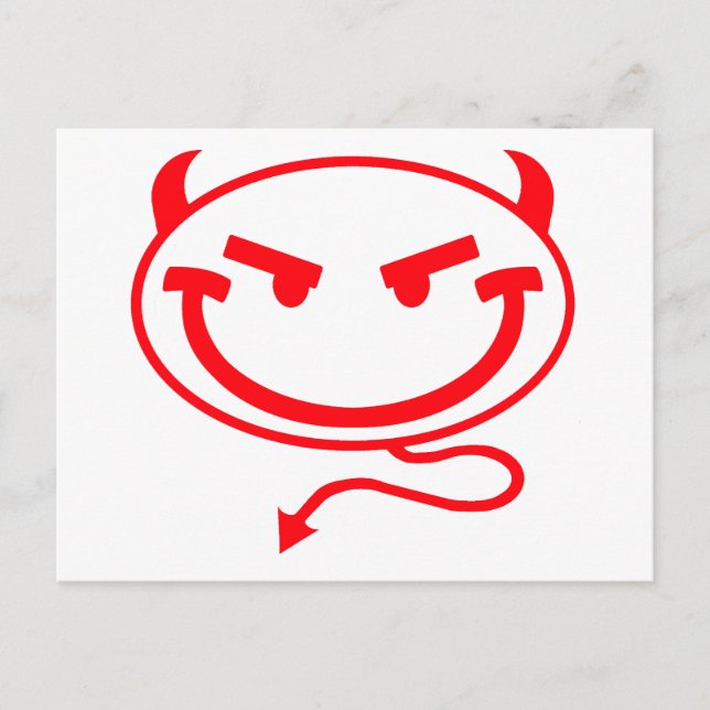 Little Meanies Red Logo Postkarte (Vorderseite)
