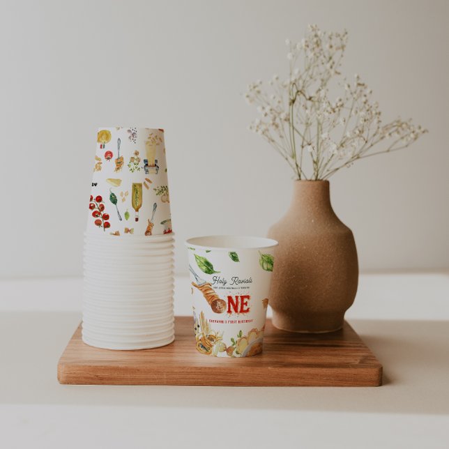 Little Meatball | Holy Ravioli First Birthday Pappbecher (Von Creator hochgeladen)