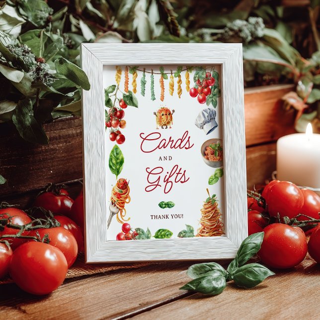 Little Meatball Pasta Baby Shower Cards Gifts Poster (Little Meatball Pasta Baby Shower Cards Gifts Poster)