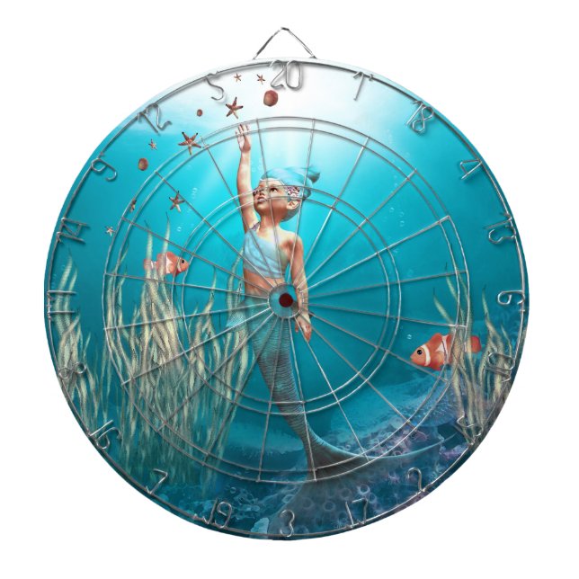 Little Mermaid 1 Dart Board Dartscheibe (vorne)