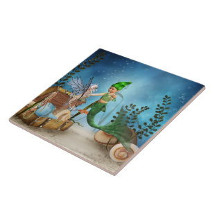 Little Mermaid 4 tile Fliese