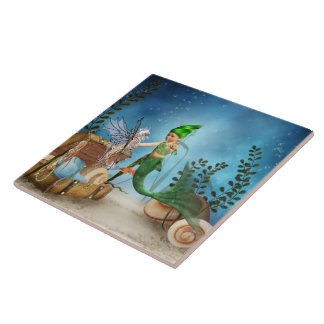 Little Mermaid 4 tile Fliese