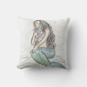 Little Mermaid Art Throw Kissen
