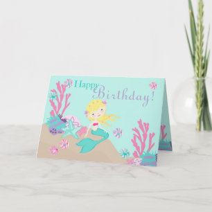 Little Mermaid Card 2C Blonde Karte