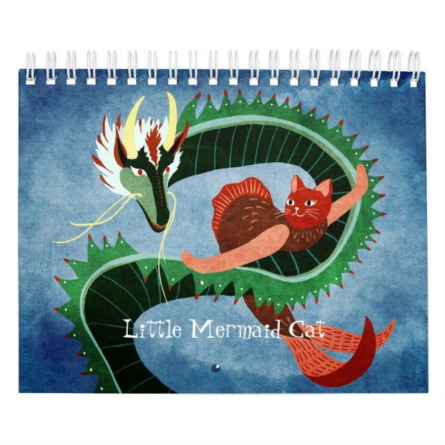 Little Mermaid Cat Calendar Kalender (Titelbild)