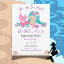 Little Mermaid Glitzer Birthday Party