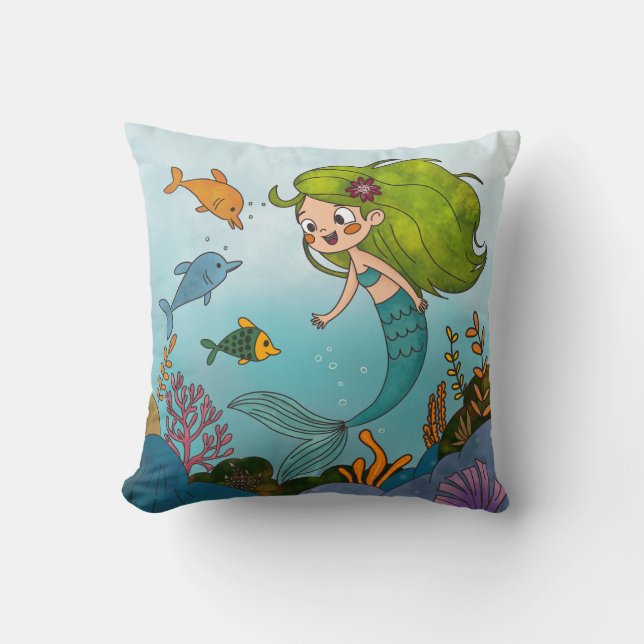 Little mermaid kissen (Vorderseite)