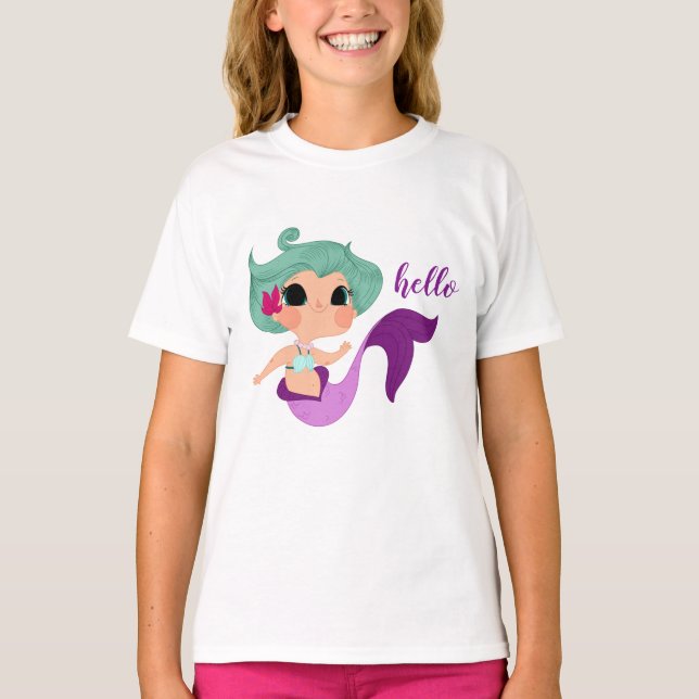 little mermaid kleines Unterhemd (Vorderseite)