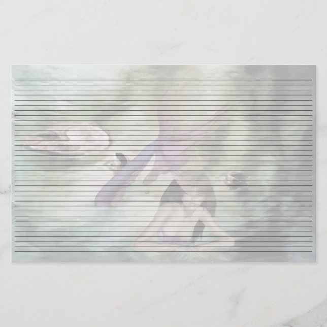 Little Mermaid Lined Stationery Briefpapier (Vorderseite)