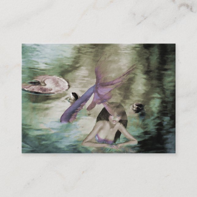Little Mermaid Mini Print Visitenkarte (Vorderseite)