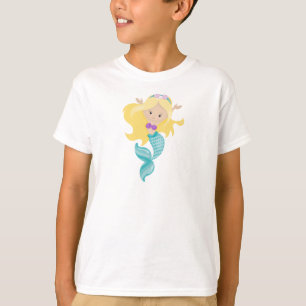 Little Mermaid, Niedliche Meerjungfrau, Blonde Hai T-Shirt