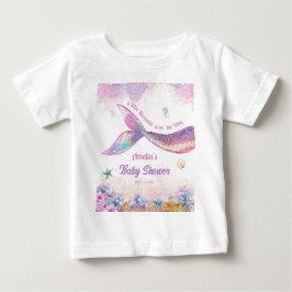 Little Mermaid Pastel Ocean Girl Baby T-shirt