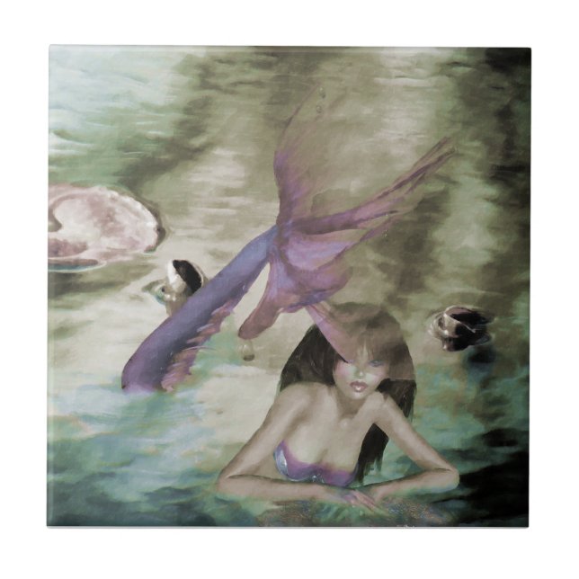 Little Mermaid Tile Fliese (Vorderseite)