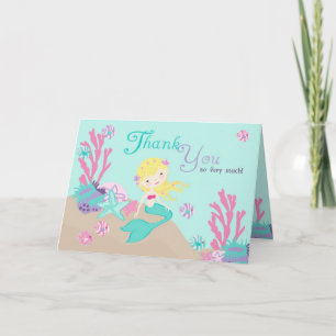 Little Mermaid TY Card 2 Blonde Dankeskarte