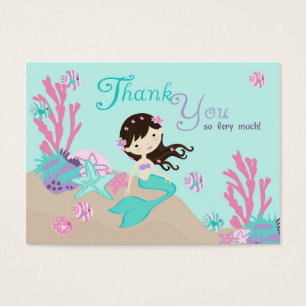 Little Mermaid TY Gift Tag L2 Brünett