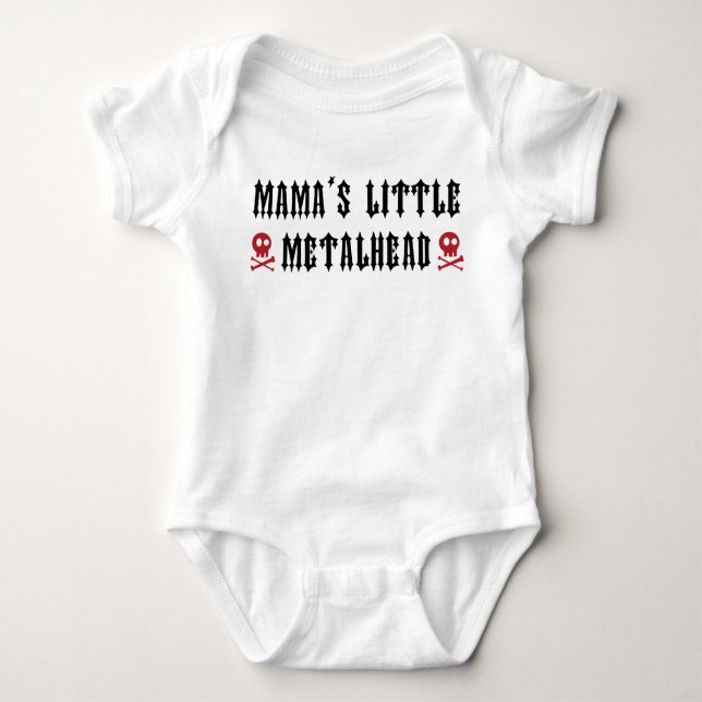 Little Metalhead Mutter Baby Strampler (Vorderseite)
